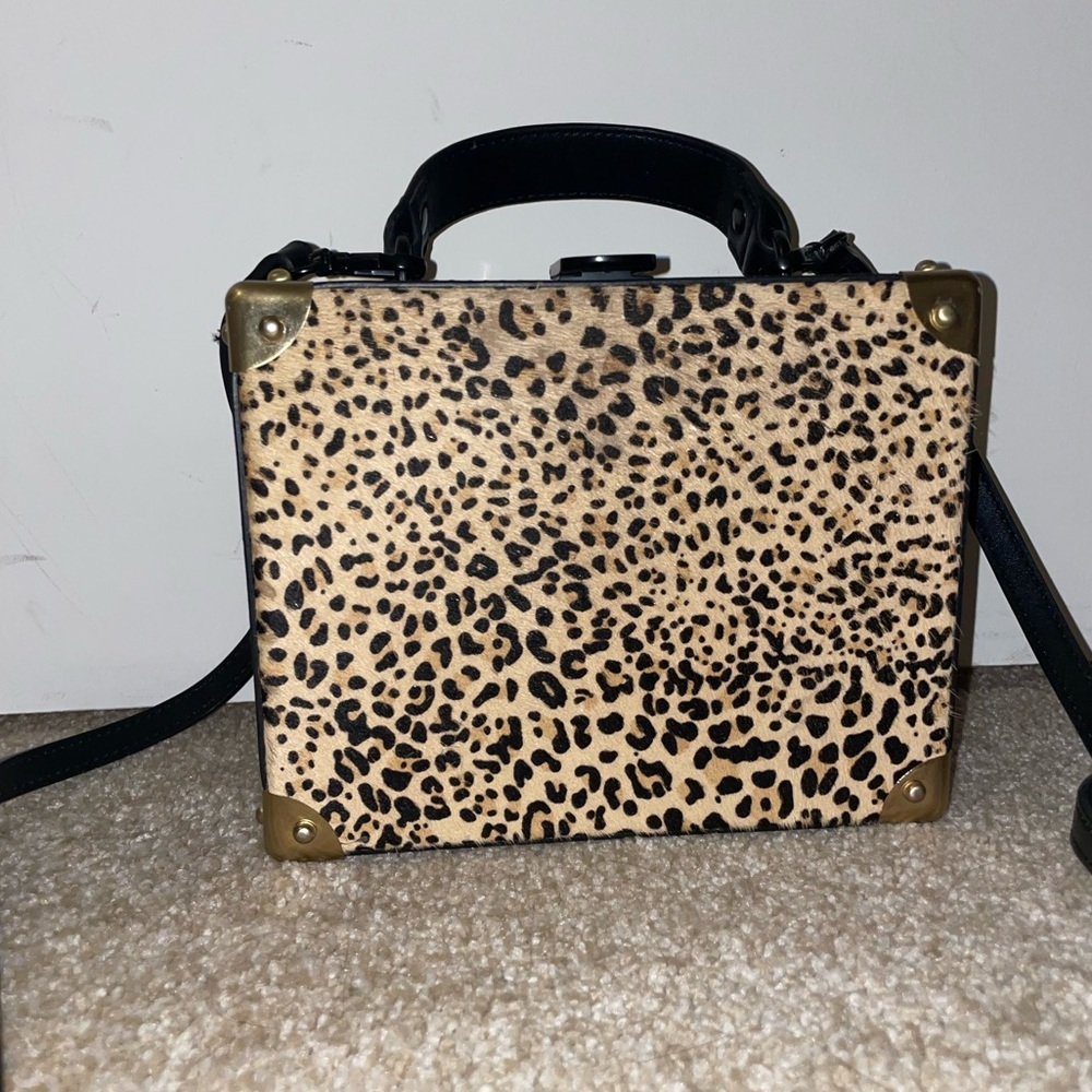 Sam Edelman cheetah fur purse